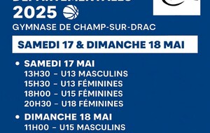 FINALES JEUNES DEPARTEMENTALES DE BASKET 2025