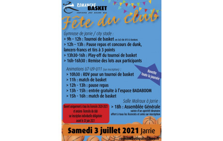 Fête du club et Assemblée Générale