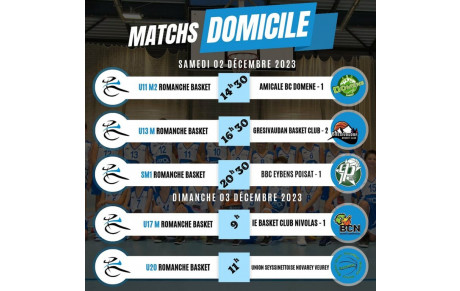 Game Day - Weekend du 2 et 3 Décembre
