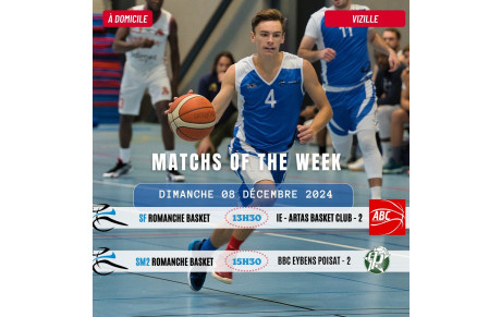 Matchs of the Week - 7 et 8 Decembre 2024